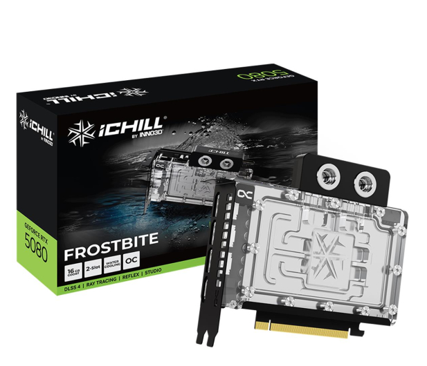 INNO3D GeForce RTX 5080 iCHILL Frostbite 16GB GDDR7 DLSS4 - 1319119 - zdjęcie